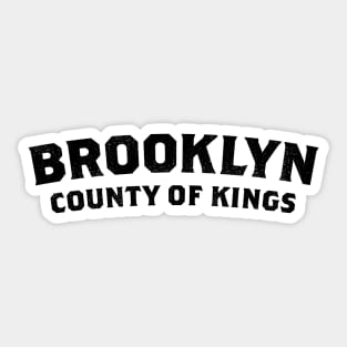 Brooklyn County of Kings (black) Sticker